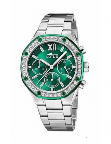 Reloj Lotus sra. 18872/1 crono. acer. esf. verde