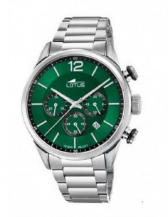 Reloj Lotus cab. 18688/4 crono. acer. esf. verde