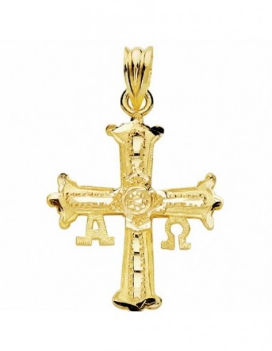 18K CRUZ DE COVADONGA 25X20 MM