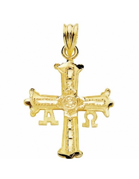 18K CRUZ DE COVADONGA 25X20 MM