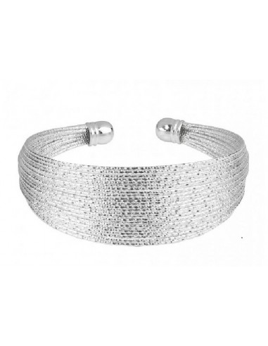 Pulsera Vidal&Vidal X24955A rigida hilos plateada