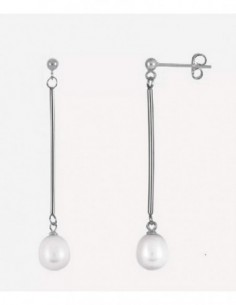 Pendientes Vidal&Vidal Q3613 barra 30mm  bola-3mm perla