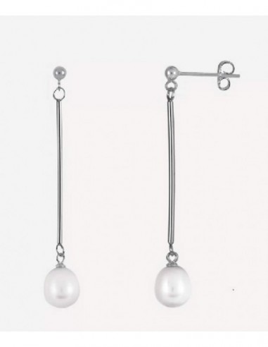 Pendientes Vidal&Vidal Q3613 barra 30mm  bola-3mm perla