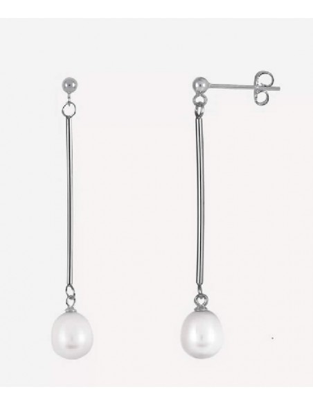 Pendientes Vidal&Vidal Q3613 barra 30mm  bola-3mm perla