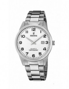Reloj Festina cab. F20511/1 ace. esf. blanc.