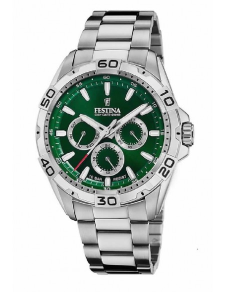 Reloj Festina cab. F20623/3 ace. multif. esf. verde