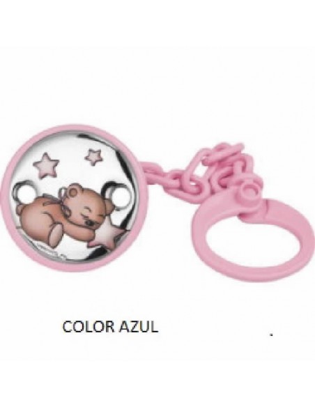 Pinza chupete E3062-A laminada azul