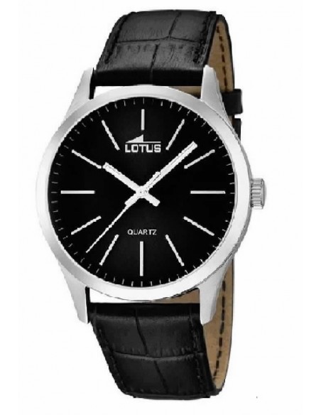 Reloj Lotus cab. 15961/3 acer. corr. esf. negra