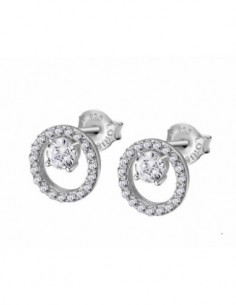 Pendientes Lotus Silver LP3080-4/1 sra. redondo circ.