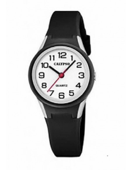 Reloj Calypso K5834/4 corr. negr. esf. blanca