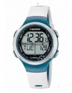 Reloj Calypso K5799/1 dig. cor. blanc. esf. negra