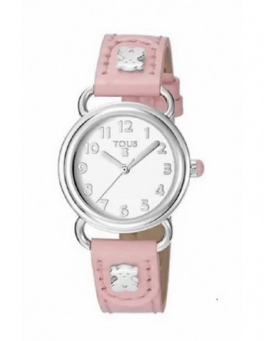 Reloj Tous 500350180 baby bear esf. blanca correa rosa