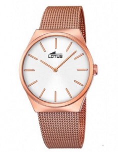 Reloj Lotus 18286/1 sr. ace. rose. esf. blanca