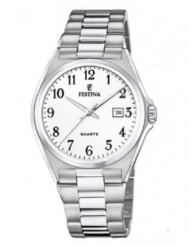 Reloj Festina F20552/1 sr. acer. esf. blanca