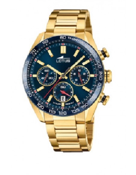 Reloj Lotus cab. 18917/4 crono ace. esf. az/az