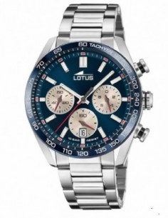 Reloj Lotus cab. 18916/2 acer. crono esf. azul