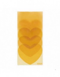 Foulard Tous 2002135605 Blurry heart mostaza