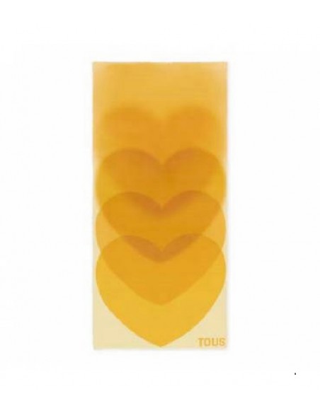 Foulard Tous 2002135605 Blurry heart mostaza