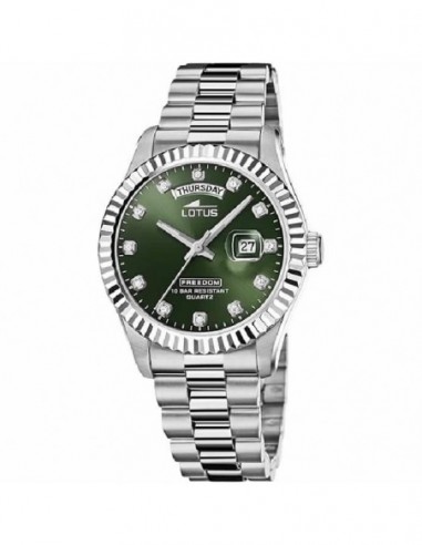 Reloj Lotus cab. 18854/3 acer. esf. verde
