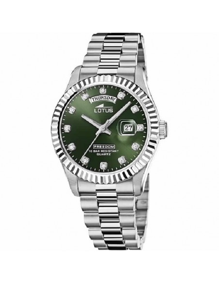 Reloj Lotus cab. 18854/3 acer. esf. verde