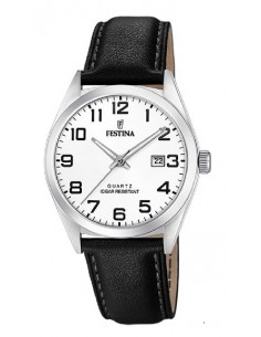Reloj Festina F20446/1 sr. acer. cor. esf. blanca