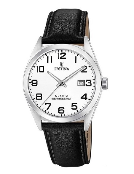 Reloj Festina F20446/1 sr. acer. cor. esf. blanca
