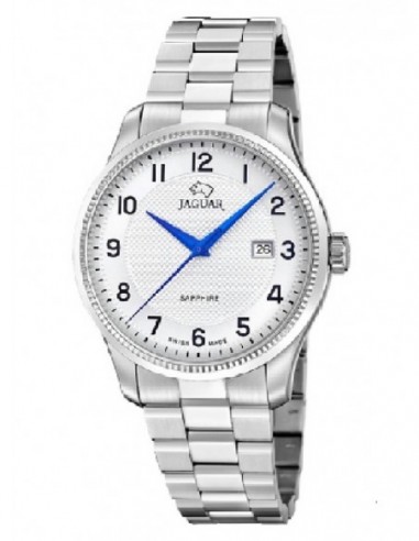 Reloj Jaguar J1041/1 Swiss Made cab. ace. esf. plata