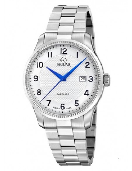 Reloj Jaguar J1041/1 Swiss Made cab. ace. esf. plata