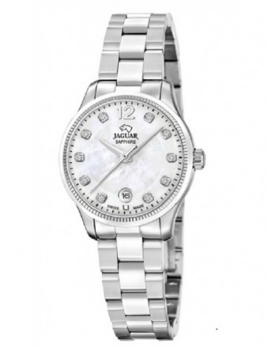 Reloj Jaguar J1045/2 Swiss Made Sra. ace. esf. nacar