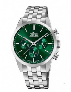 Reloj Lotus 18989/3 cab. ace. esf. verde