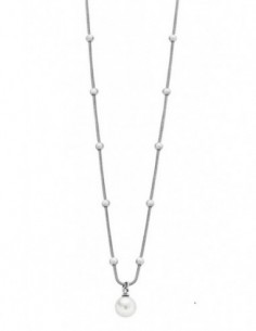 Collar Lotus Style LS1851-1/1 sra. acer. perla