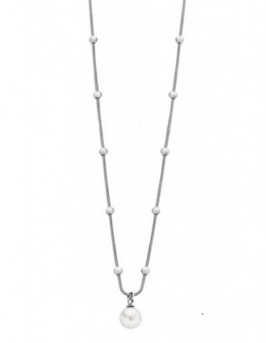 Collar Lotus Style LS1851-1/1 sra. acer. perla
