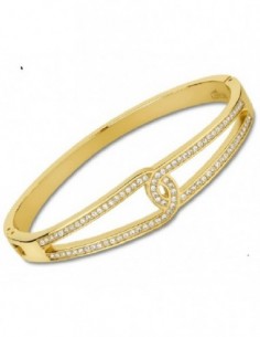 Pulsera Lotus Style LS2115-2/2 sra. acero chapada rigida.