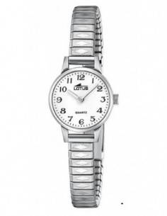Reloj Lotus sra. 18962/1 acer. esf. blanca