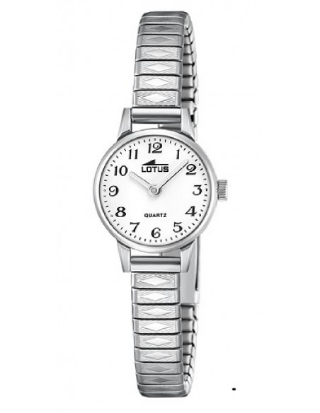 Reloj Lotus sra. 18962/1 acer. esf. blanca