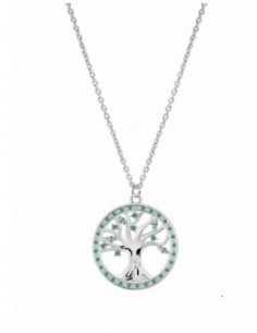 Collar Lotus Silver LP3708-1/3 Arbol piedras verdes
