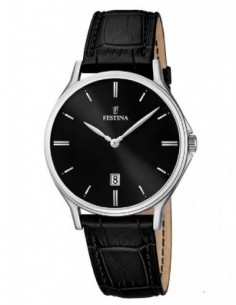 Reloj Festina F16745/5 cab. acer. corr. esf. negra
