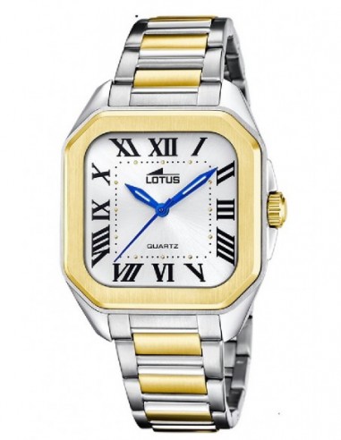 Reloj Lotus sra. 18969/1 ace. bicolor esf. blanca
