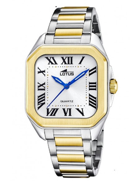 Reloj Lotus sra. 18969/1 ace. bicolor esf. blanca