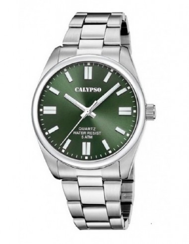 Reloj Calypso K5862/5 cab. ace. esf. verde