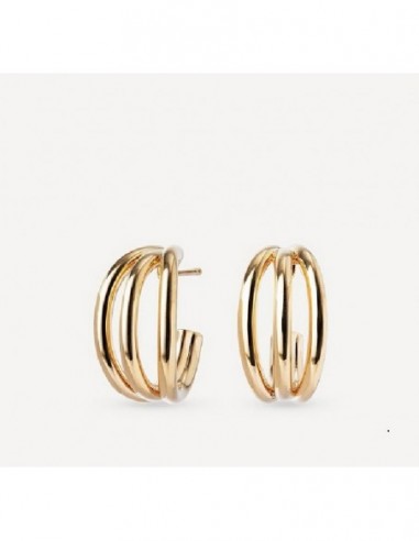 Pendientes Vidal&Vidal G3785 chapados, cierre presion mod. Carmen