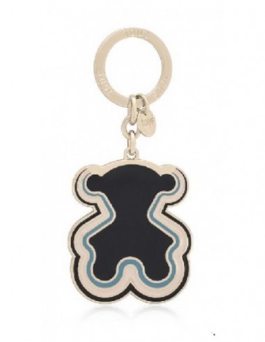 Llavero Tous 2002307333 Bear Waves Azul oscuro dorado