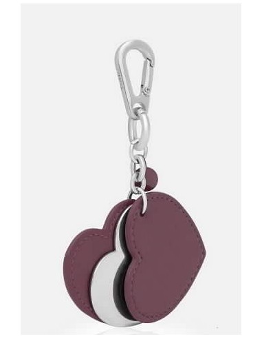 Llavero Tous 2002304321 triple Heart Burdeos