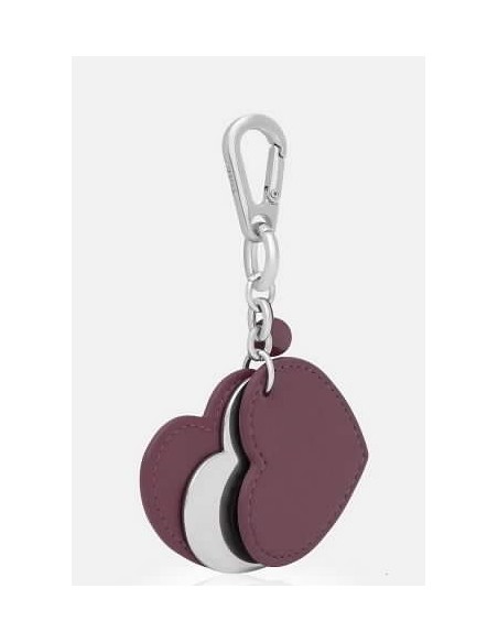 Llavero Tous 2002304321 triple Heart Burdeos