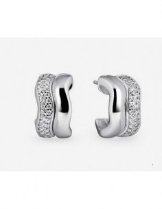 Pendientes Vidal&Vidal Q4062 semiluna ondulados