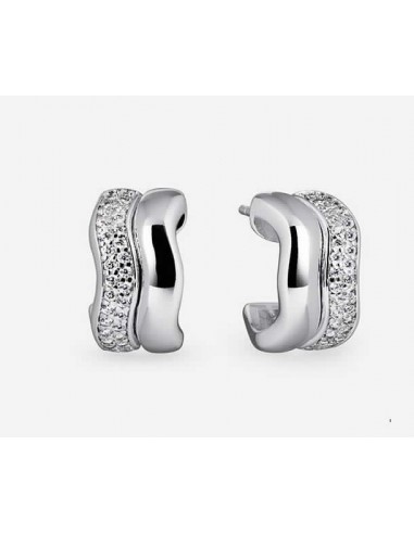 Pendientes Vidal&Vidal Q4062 semiluna ondulados