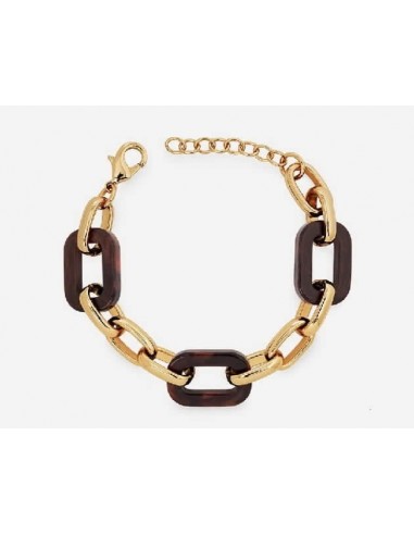 Pulsera Vidal&Vidal X9811218 Coffee eslabones con acetato