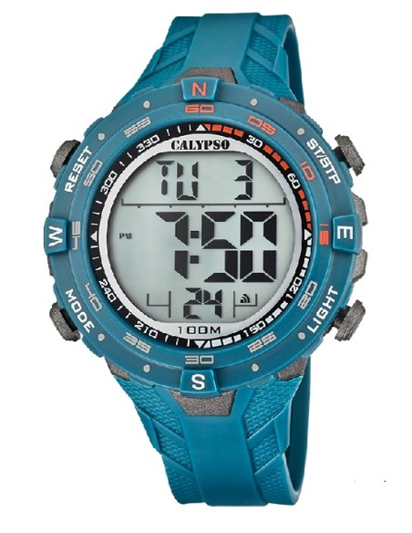 Reloj Calypso K5838/2 cab. digi. cor. esf. gris azul