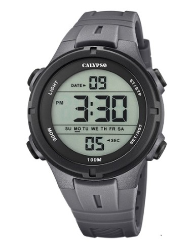 Reloj Calypso K5837/4 cab. digi. cor. esf. negra