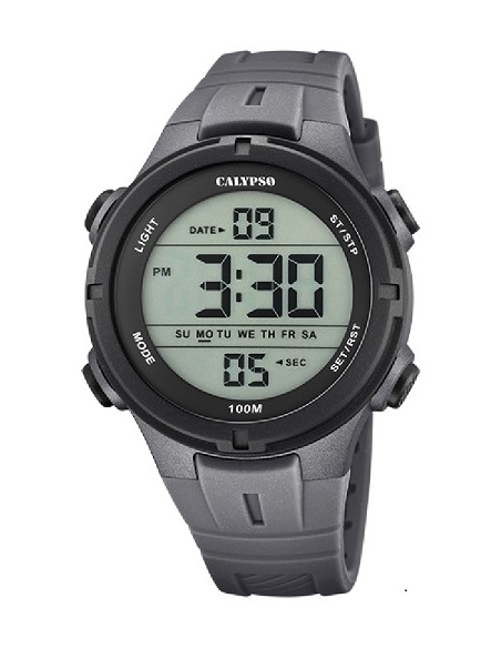 Reloj Calypso K5837/4 cab. digi. cor. esf. negra